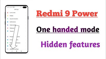 Redmi 9 Power , One handed mode enable and use tips and tricks