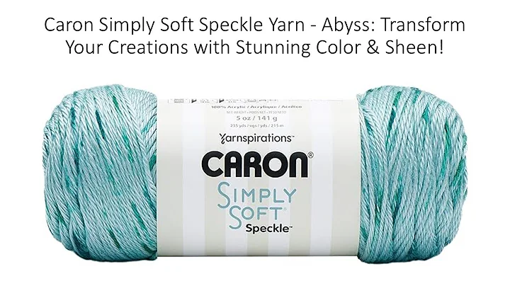 Caron Simply Soft Speckle Yarn - Abyss: Transform Your Creations with Stunning Color & Sheen!