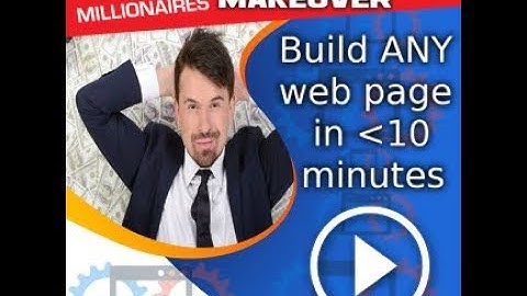 MILLIONAIRES EXTREME Funnel Makeover! Build ANY web page in  less than 10 minutes.