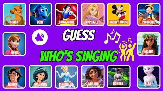 Guess Who's Singing 🎤🎙️🎶| Disney Song Quiz Challenge | Snow White, Moana, Elsa, Rapunzel, Mirabel