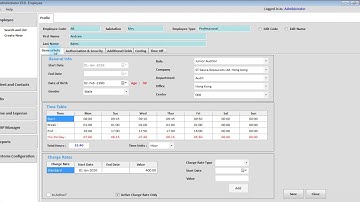 102 – Employee Module -  Professional  Employee Profile – Navigation
