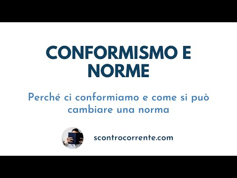 Conformismo e norme - Episodio 4 "Psicologia Sociale"