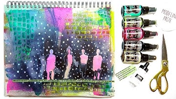 Playing with Dylusions Ink Sprays