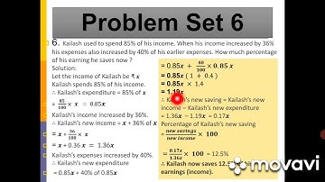 Std 9th Mathematics 1. Chapter 6. Financial Planning.(Problem Set 6)
