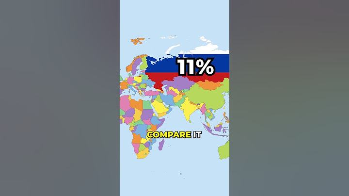 LA RUSSIA è più grande di 78 paesi MESSI INSIEME! #geografia #mappe #russia