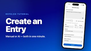 How to Create a Real Estate Professional Entry in REPSLog — Manual & AI