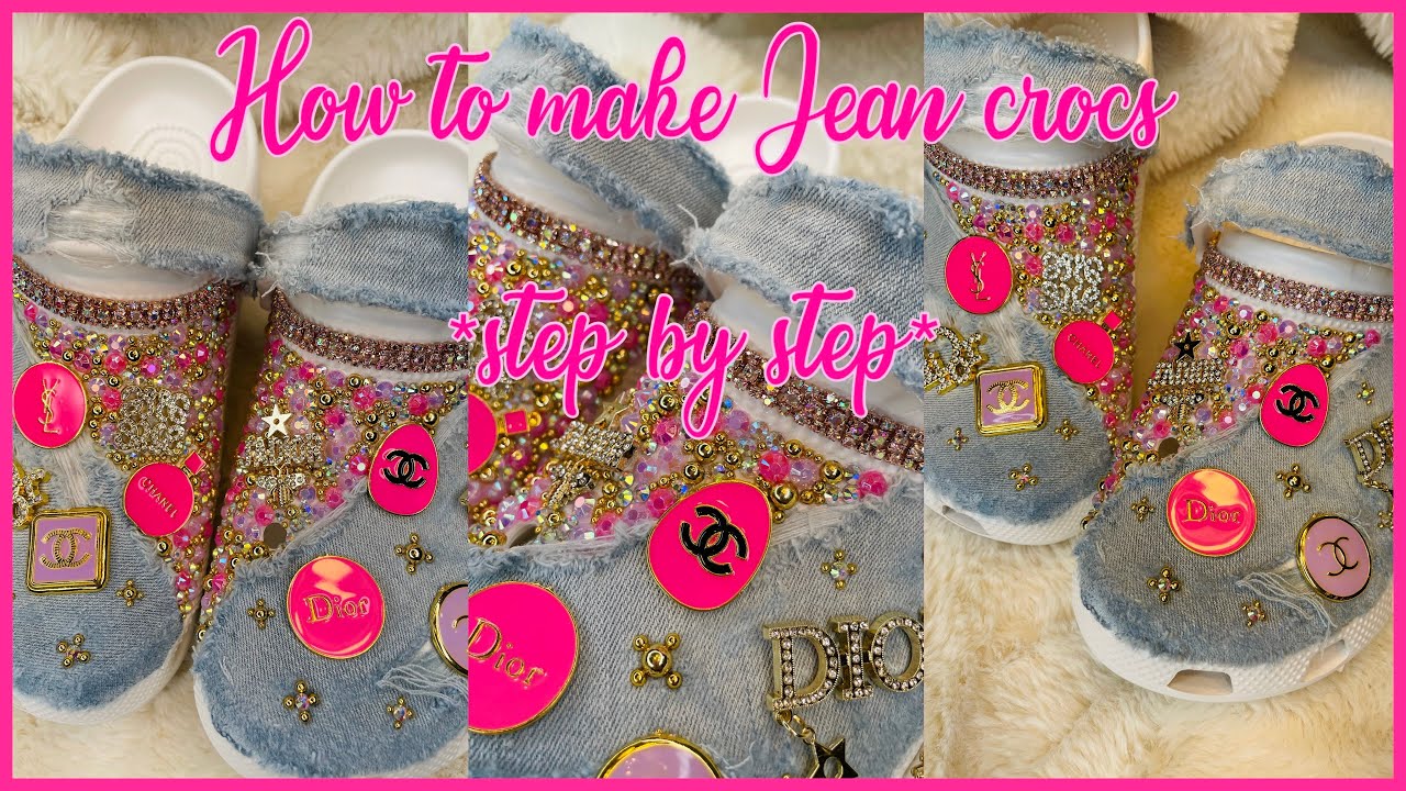 Denim Dream: Custom Crocs for a Unique Style Statement💕🐊 – B