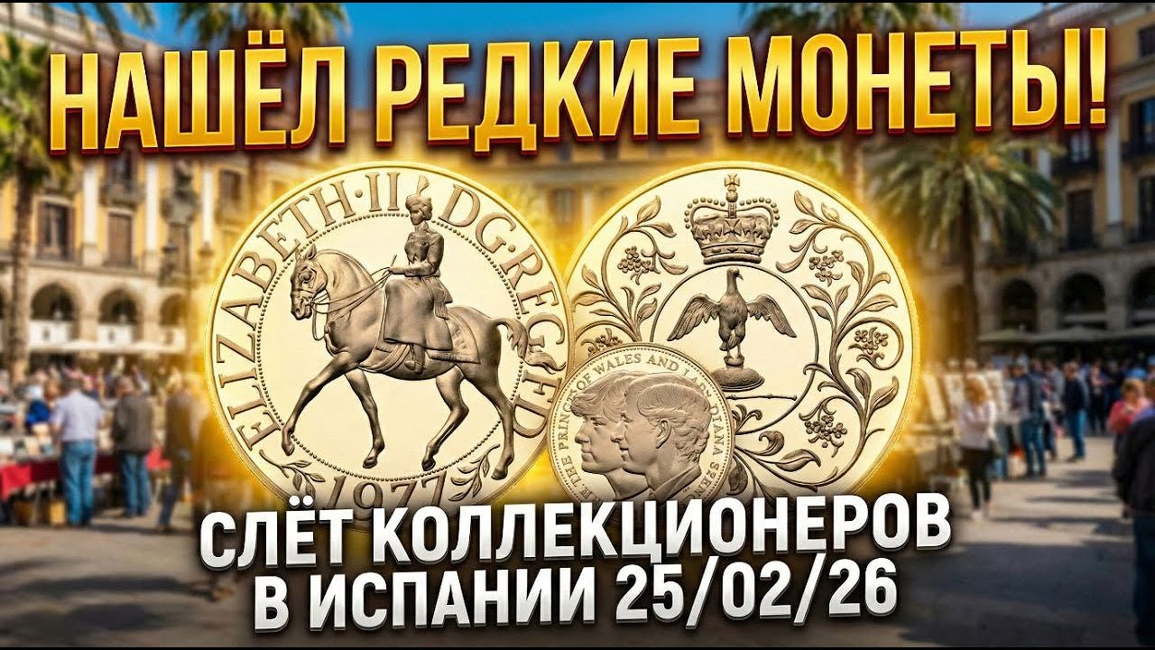 НАШЁЛ РЕДКИЕ МОНЕТЫ! СЛЁТ КОЛЛЕКЦИОНЕРОВ В ИСПАНИИ 25/02/26
