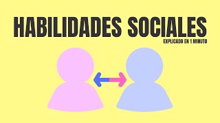 What are social skills? In a minute ⏱️