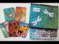 Art Journal From A  Calendar and ATC's Flip Through