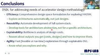 Agile, Reusable, Explainable Methodology for Designing Efficient Next-Gen Hardware Accelerators
