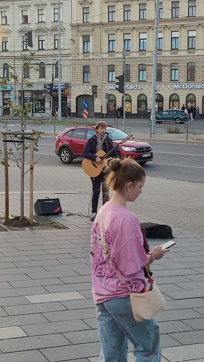 Street Singer in Latvia #latvia #shorts #latvija #europetravel