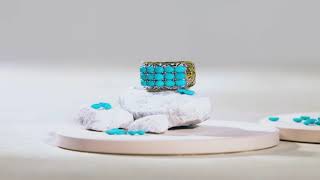 Gems by Michael Valitutti Tanzanite ThreeRow Scrollwork ...