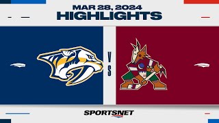 NHL Highlights | Predators vs. Coyotes  March 28, 2024