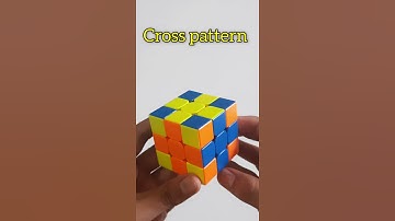 How to cross pattern on RUBIKS CUBE