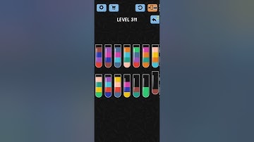 Water Color Sort Level 311 Walkthrough Solution iOS/Android
