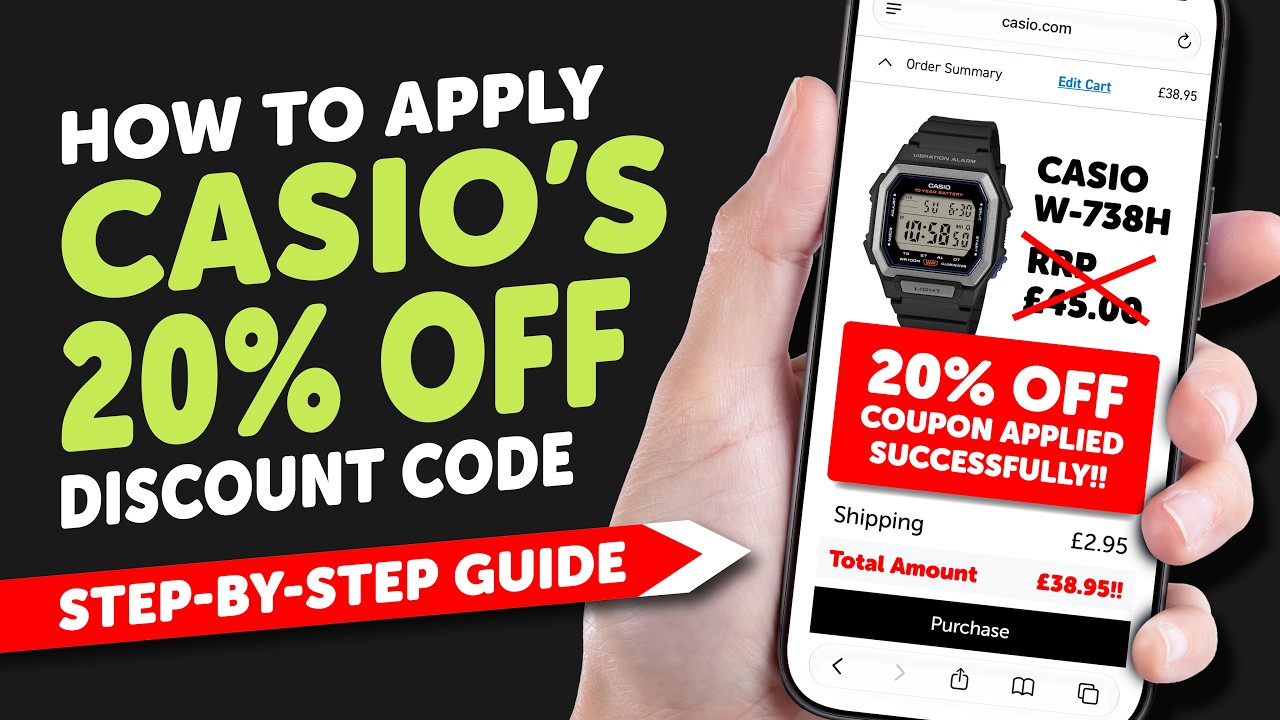 HOW TO Use the 20% OFF CASIO Discount Code (Step-by-Step Guide!)