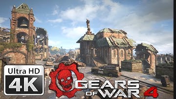 Gears of War 4 PC Gridlock Multiplayer Map 4K Flythrough DX12