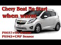 Chevrolet Beat no start when engine warm P0342, P0037