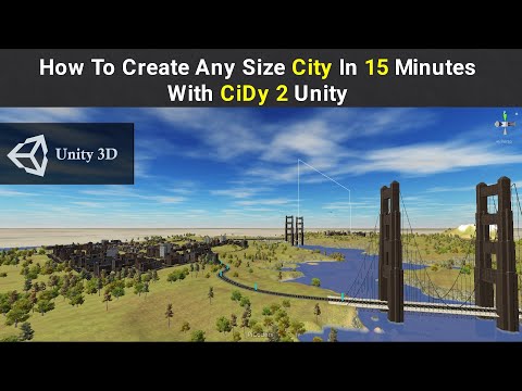 How to create beautiful city in 15 minutes in Unity with CiDy 2