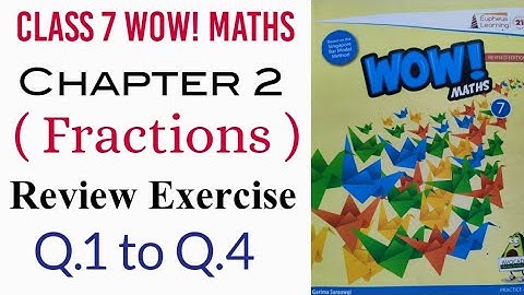 Review Exercise of Chapter 2 Class 7 Wow Maths