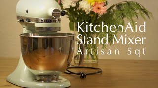 KitchenAid Stand Mixer Artisan 5qt＆Icecream Maker Attachment 使い方！（アメリカで購入）  キッチンエイドスタンドミキサー アルチザン