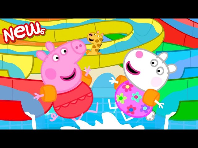 Peppa Pig in Hindi | वॉटर स्लाइड्स | Hindi Cartoons for Kids class=