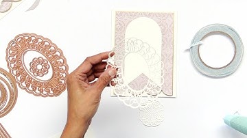 How to Use Partial Die Cut Pieces as Accents on Cards with Becca Feeken - Spellbinders
