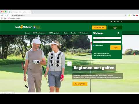 Golf4Holland - Waar u uw NGF Digitale Pas vindt en Inloggen op de PC