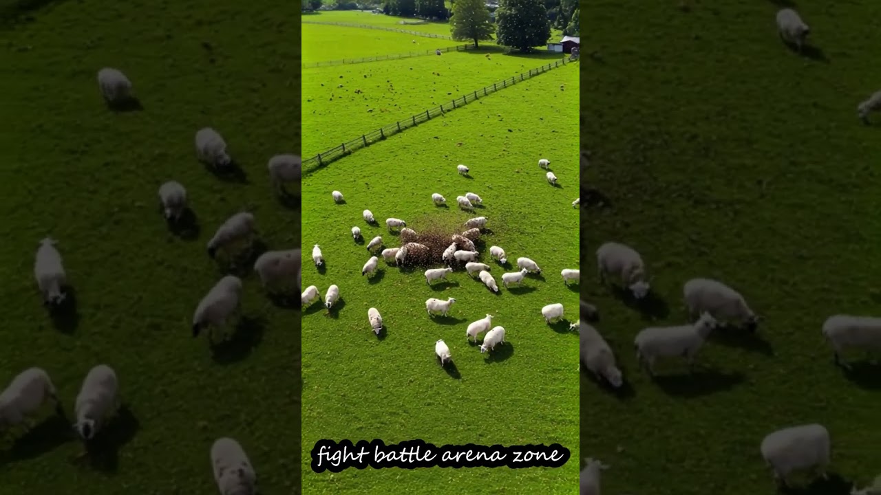 Bees Attack Sheep in Farm Park