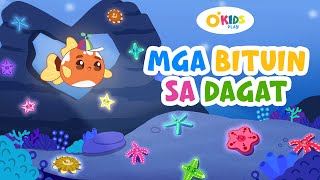 MGA BITUIN SA DAGAT (ft. Dione) - OKids Play | Best Filipino / Tagalog Lullaby Song for Kids