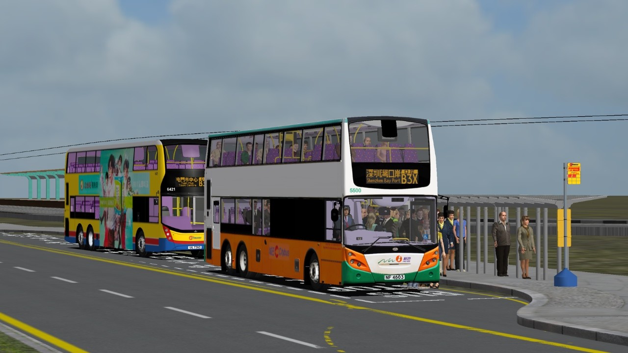 [Omsi 2] CTB Route B3X 屯門市中心 → 深圳灣口岸 | ADL_Enviro500_NWST - 5500 NF 4603