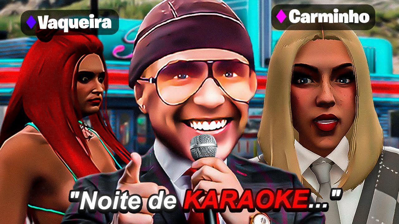 Levei a CARMINHO à noite de Karaoke...