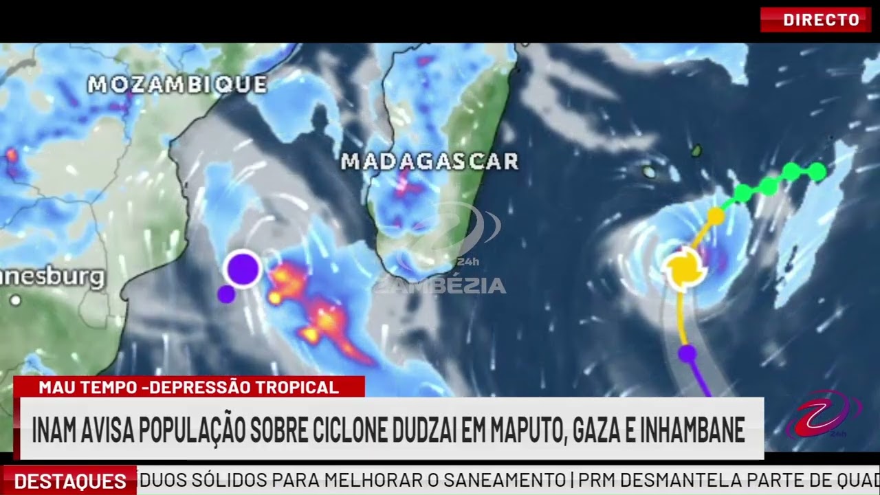 ALERTA METEOROLÓGICO: DEPRESSÃO TROPICAL PODE AFECTAR PROVÍNCIAS DO SUL| TV Zambézia 24h