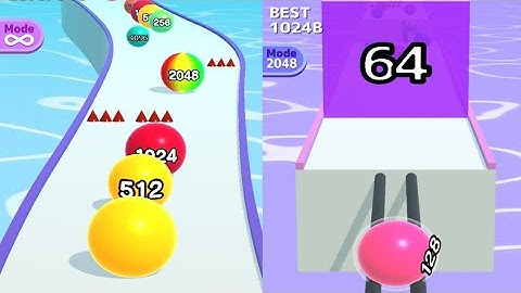 Ball Run 2048 - All Levels Gameplay Android, iOS (Levels (43) Android going