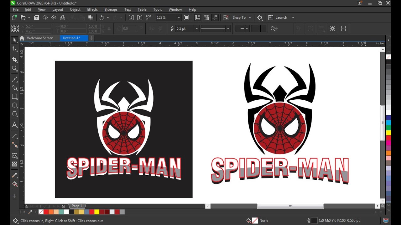 Making the Spider-Man logo tutorials in coreldraw | Coreldraw 2020 | Doctor Design
