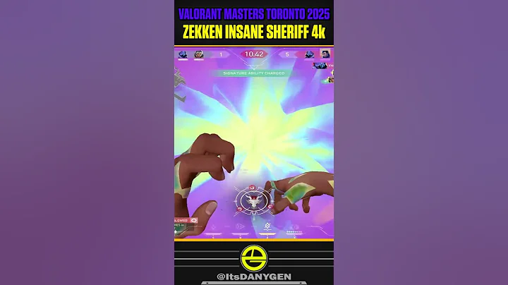 SEN ZEKKEN INSANE SHERIFF 4k on Ascent at VALORANT Masters Toronto 2025