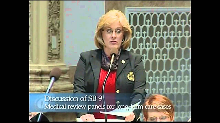 Senator Julie Denton argues over Senate Bill 9