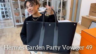 Hermes Bag Garden Party Voyage 49 Bag Etoupe / Dune / Rouge