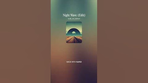 Night Wave (edit) #music #musicatechno #melodictechno #minimal #remix #electrecord #newmusic  #edm