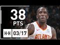 Taurean prince full highlights hawks vs bucks 20180317  38 points 8 reb