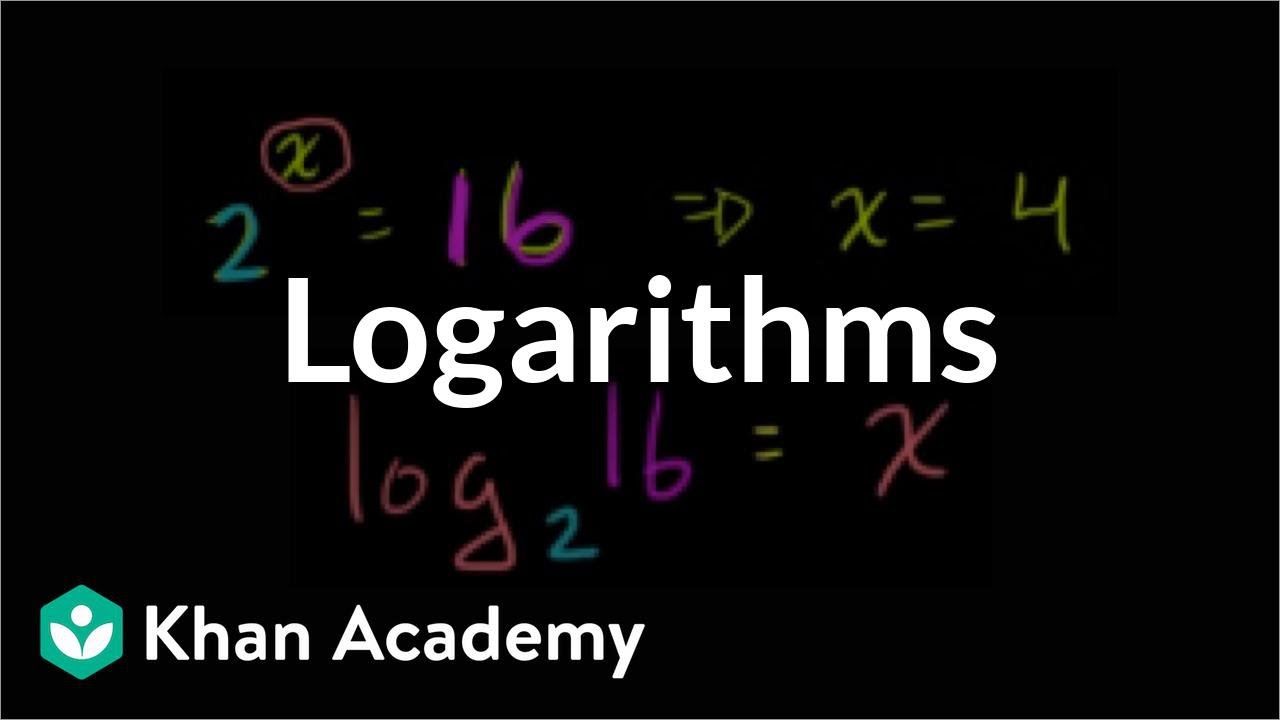 Intro to logarithms (video)  Logarithms  Khan Academy