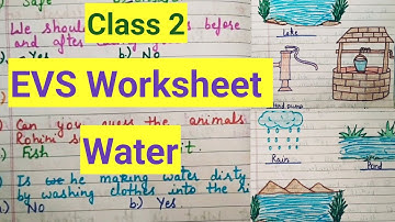 Class 2 EVS Half Yearly Exam question paper ||EVS Worksheet for Class 1||Class 2 EVS Worksheet