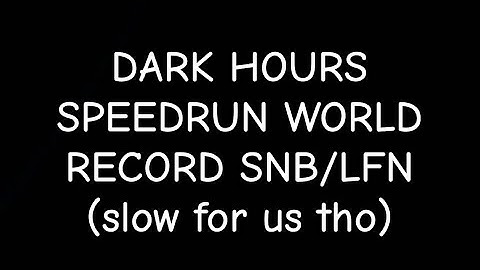 [6:33] Dark Hours speedrun WORLD RECORD - The Division 2