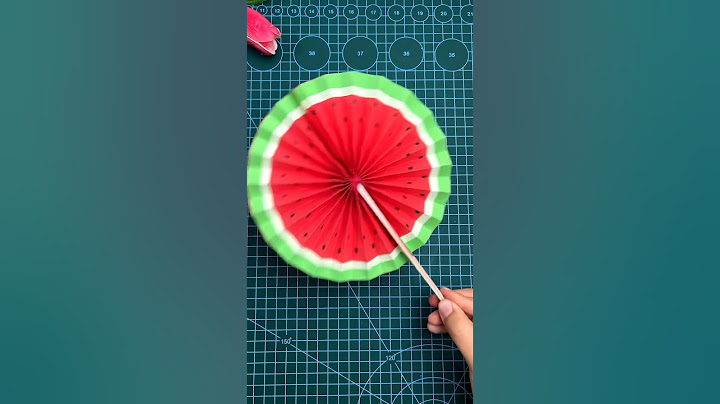 Easy DIY Watermelon Fan with Leftover Popsicle Sticks