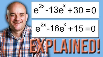 Exponential Equations in the Quadratic Form- Solving a quadratic with e by using substitution and ln