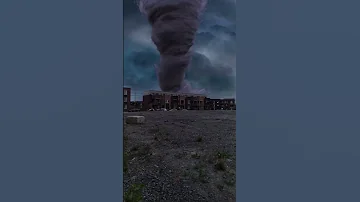 Tornado With Lightning Hurricane 
