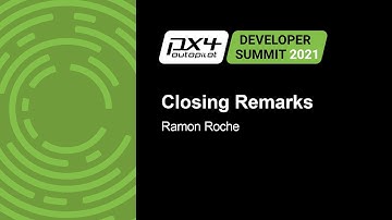 Closing Remarks Day 1 - Ramon Roche