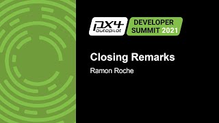 Closing Remarks Day 1 - Ramon Roche