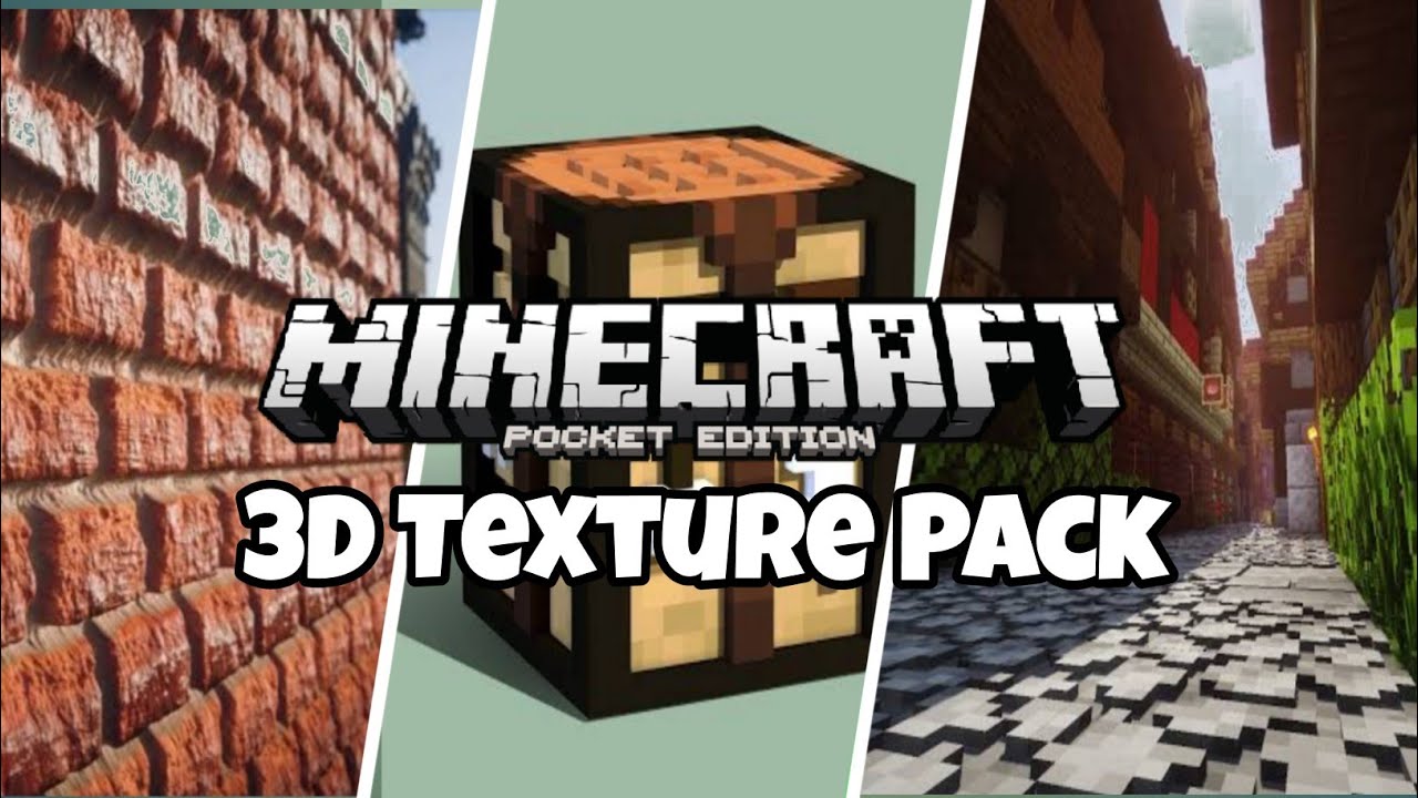 Minecraft 3D Texture Pack (1.19, 1.18) for MCPE/Bedrock Edition